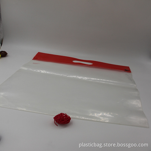 Clear tote ziplcok bag for documents